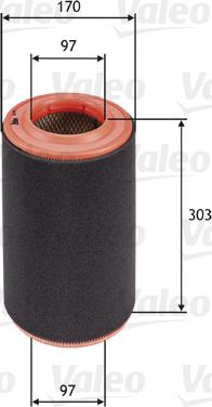 Valeo 585695 - Gaisa filtrs www.autospares.lv