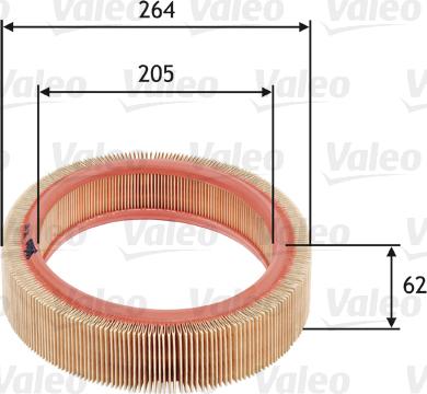 Valeo 585607 - Gaisa filtrs www.autospares.lv