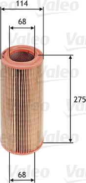 Valeo 585634 - Air Filter, engine www.autospares.lv