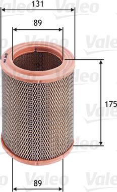 Valeo 585635 - Air Filter, engine www.autospares.lv