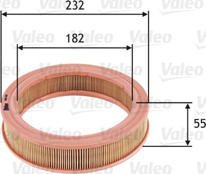 Valeo 585632 - Gaisa filtrs www.autospares.lv