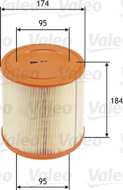 Valeo 585740 - Gaisa filtrs www.autospares.lv