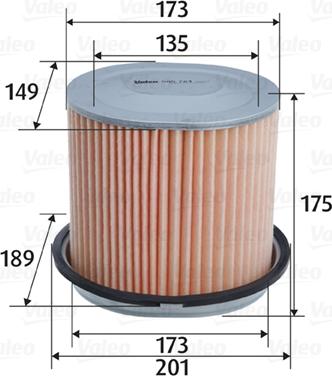 Valeo 585764 - Gaisa filtrs www.autospares.lv