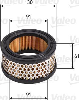 Valeo 585702 - Gaisa filtrs www.autospares.lv