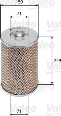 Valeo 585712 - Gaisa filtrs www.autospares.lv