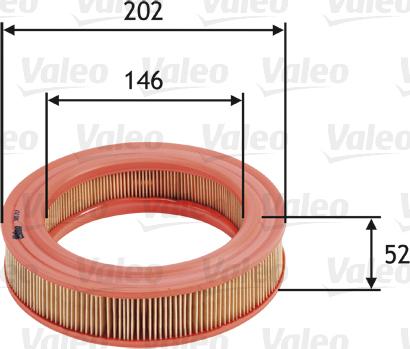 Valeo 585717 - Gaisa filtrs www.autospares.lv