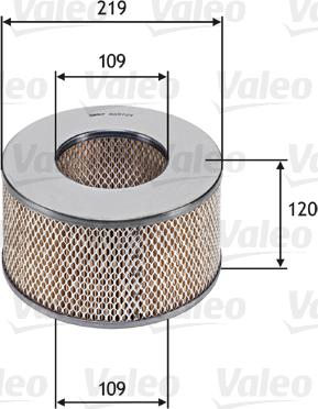 Valeo 585724 - Gaisa filtrs www.autospares.lv