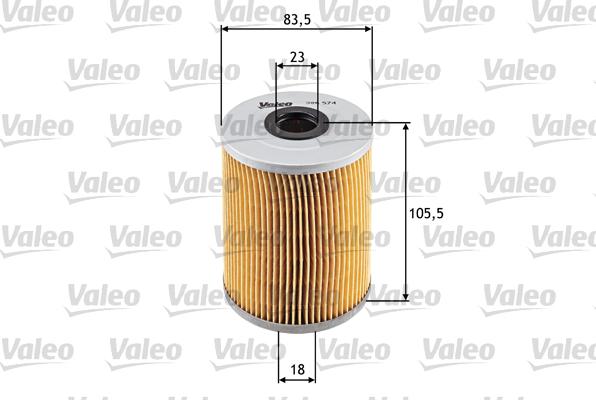 Valeo 586574 - Eļļas filtrs www.autospares.lv