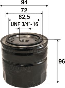 Valeo 586047 - Oil Filter www.autospares.lv