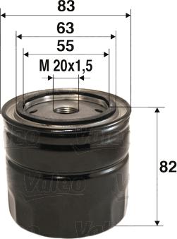 Valeo 586062 - Oil Filter www.autospares.lv