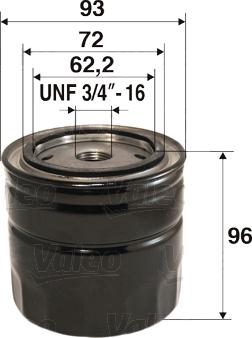 Valeo 586063 - Oil Filter www.autospares.lv