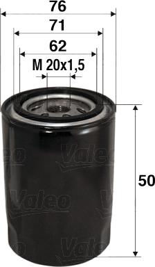 Valeo 586001 - Масляный фильтр www.autospares.lv