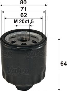 Valeo 586003 - Oil Filter www.autospares.lv