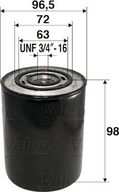 Valeo 586007 - Oil Filter www.autospares.lv