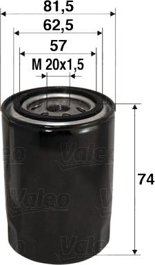 Valeo 586017 - Масляный фильтр www.autospares.lv