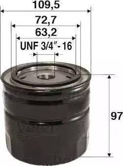 RIDER RD.1430WL7125 - Oil Filter www.autospares.lv