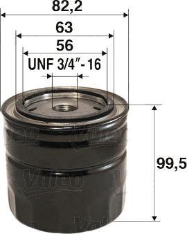 Valeo 586082 - Oil Filter www.autospares.lv