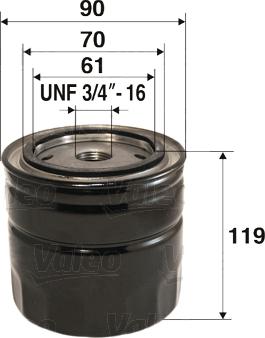 Valeo 586036 - Oil Filter www.autospares.lv