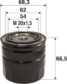 Valeo 586033 - Oil Filter www.autospares.lv