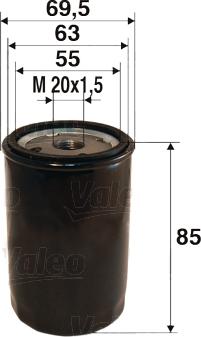 Valeo 586021 - Oil Filter www.autospares.lv