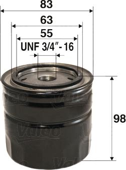 Valeo 586071 - Oil Filter www.autospares.lv