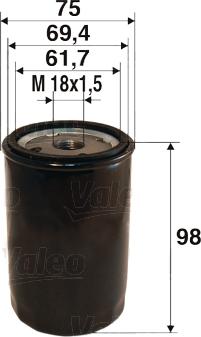 Valeo 586078 - Oil Filter www.autospares.lv