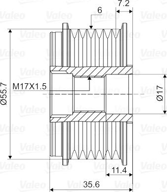 Valeo 588118 - Piedziņas skriemelis, Ģenerators autospares.lv