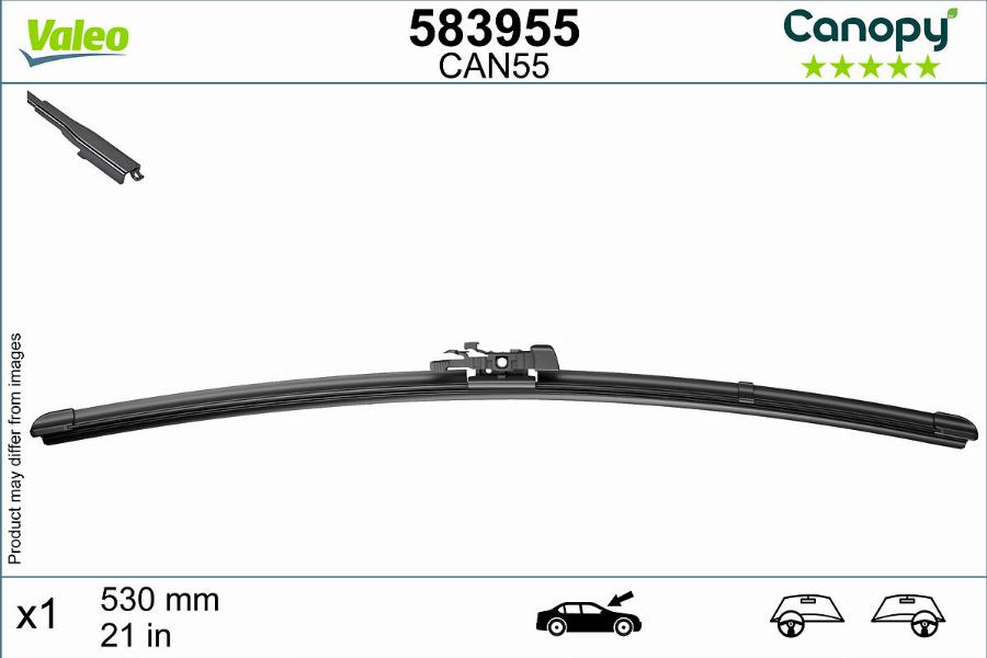 Valeo 583955 - Wiper Blade www.autospares.lv