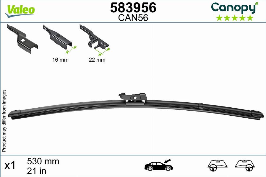 Valeo 583956 - Wiper Blade www.autospares.lv