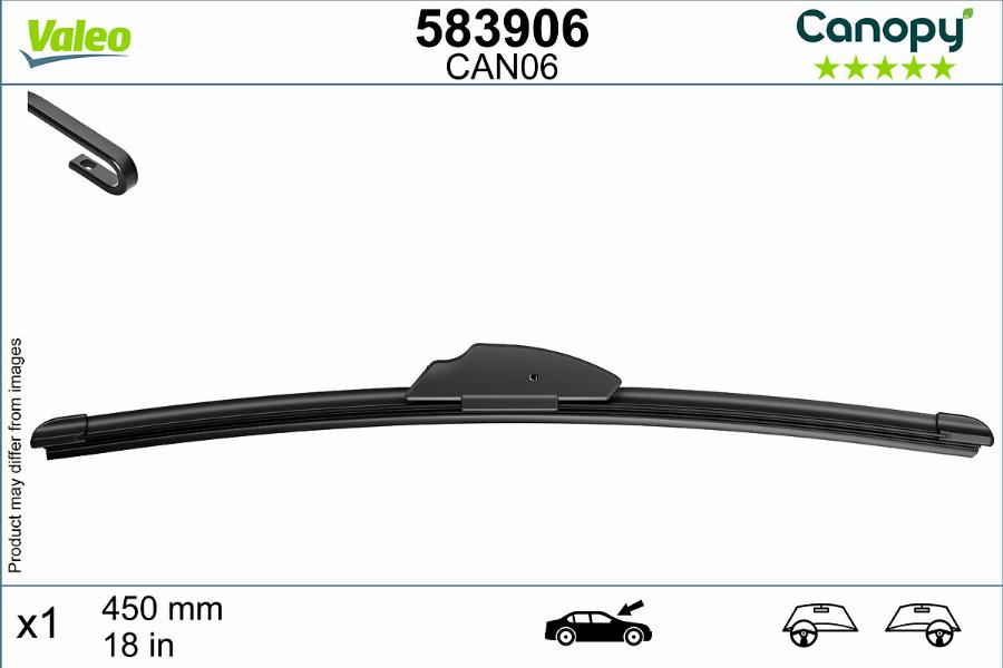 Valeo 583906 - Wiper Blade www.autospares.lv