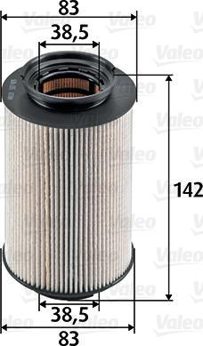 Valeo 587909 - Degvielas filtrs www.autospares.lv