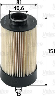 Valeo 587935 - Degvielas filtrs www.autospares.lv