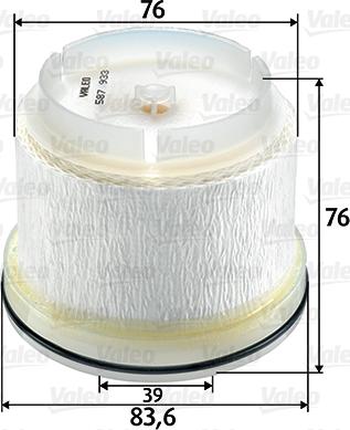 Valeo 587933 - Fuel filter www.autospares.lv