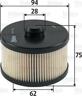 Valeo 587929 - Degvielas filtrs www.autospares.lv