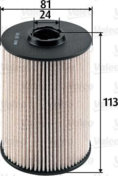 Valeo 587928 - Fuel filter www.autospares.lv