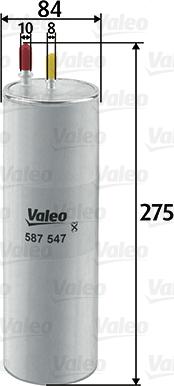 Valeo 587547 - Fuel filter www.autospares.lv