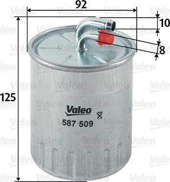 Valeo 587509 - Eļļas filtrs www.autospares.lv