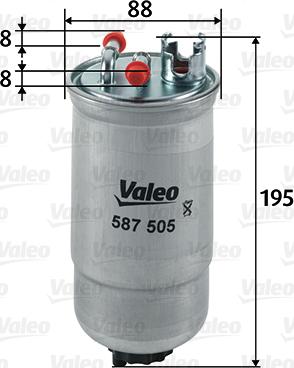 Valeo 587505 - Fuel filter www.autospares.lv