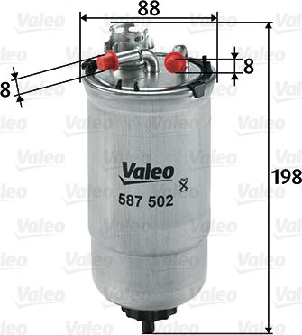 Valeo 587502 - Fuel filter www.autospares.lv