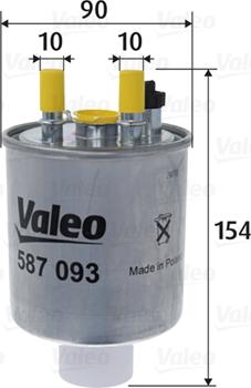 Valeo 587093 - Fuel filter www.autospares.lv