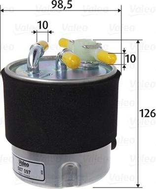 Valeo 587097 - Fuel filter www.autospares.lv