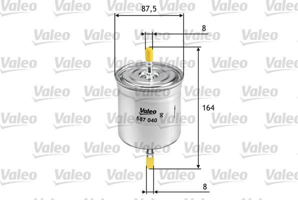 Valeo 587040 - Degvielas filtrs www.autospares.lv