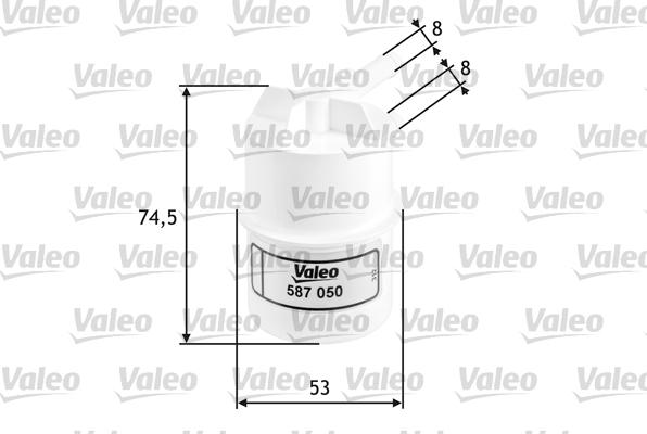 Valeo 587050 - Eļļas filtrs autospares.lv