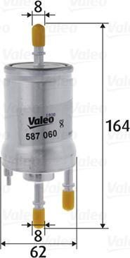 Valeo 587060 - Degvielas filtrs www.autospares.lv