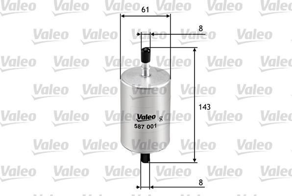 Valeo 587001 - Масляный фильтр www.autospares.lv