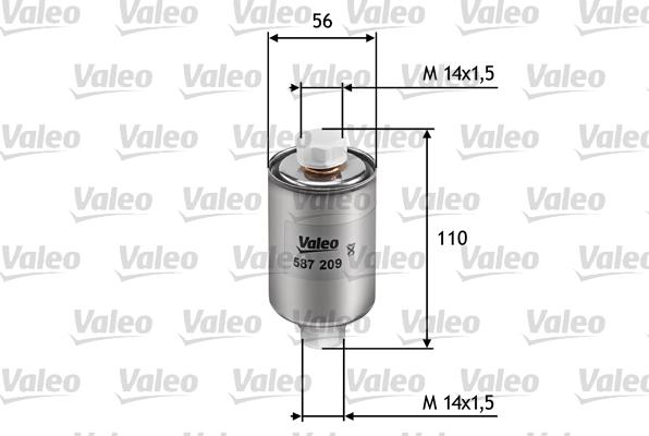 Valeo 587209 - Топливный фильтр www.autospares.lv