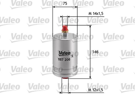 Valeo 587206 - Eļļas filtrs www.autospares.lv