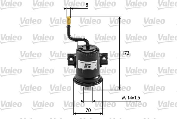 Valeo 587221 - Degvielas filtrs www.autospares.lv