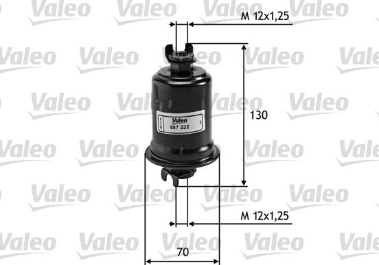 Valeo 587222 - Degvielas filtrs www.autospares.lv