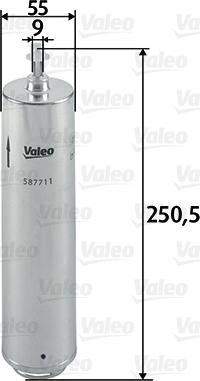 Valeo 587711 - Eļļas filtrs www.autospares.lv